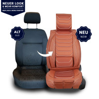 Seat covers for Skoda Kamiq from 2019 in cinnamon model Dubai