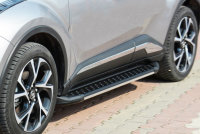 Running Boards suitable for Toyota C-HR from 2017 Olympus black with T&Uuml;V