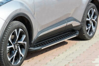 Trittbretter passend f&uuml;r Toyota C-HR ab 2017 - 2023  Olympus Schwarz mit ABE