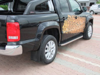 Running Boards suitable for VW Amarok from 2010 Hitit chrome with T&Uuml;V