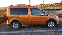 Dachreling passend f&uuml;r VW Caddy Bj. 2003-2020 Alu Schwarz