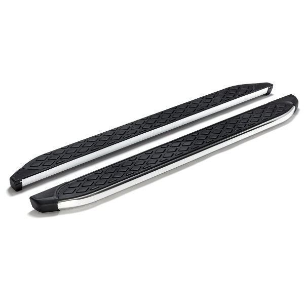 Running Boards suitable for VW Caddy from 2003 Hitit chrome with T&Uuml;V