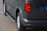 Running Boards suitable for VW Caddy from 2003 Ares chrome with T&Uuml;V