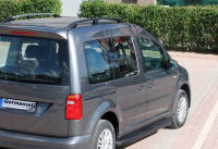 Trittbretter passend f&uuml;r VW Caddy ab 2003 Ares Schwarz mit T&Uuml;V