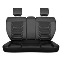 Seat covers for Suzuki Grand Vitara from 2005 bis 2015 in black white model Dubai