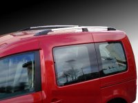 Roof Rails suitable for VW Caddy from 2003 aluminum high gloss polished