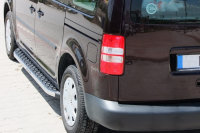 Running Boards suitable for VW Caddy Maxi from 2007 Hitit chrome with T&Uuml;V
