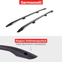 Roof Rails suitable for VW T5 T6 und T6.1 long from 2003 aluminium black