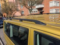 Roof Rails suitable for VW T5 T6 und T6.1 long from 2003 aluminium black