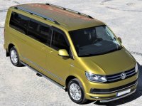 Roof Rails suitable for VW T5 T6 und T6.1 long from 2003 aluminum high gloss polished