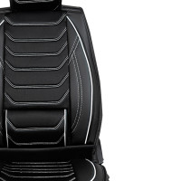 Seat covers for Volkswagen T-Cross from 2018 in black white model Dubai