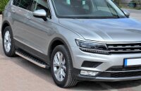 Running Boards suitable for VW Tiguan  2016-2024 Hitit chrome with T&Uuml;V