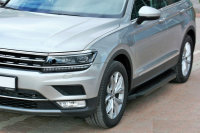 Running Boards suitable for VW Tiguan from 2016 Ares black with T&Uuml;V