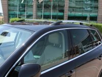 Roof Rails suitable for VW Touareg from 2002 - 2010 aluminum high gloss polished