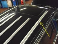 Roof Rails suitable for VW Touareg from 2002 - 2010 aluminum high gloss polished