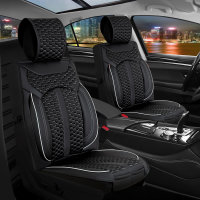 Seat covers for Audi A3 from 2003 in black white model Bangkok