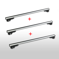 Set of 3 roof racks suitable for Peugeot Expert from 2007 Aluminum 140 cm
