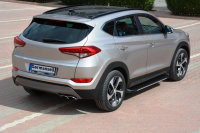 Running Boards suitable for Hyundai Tucson 2015-2018 Olympus black with T&Uuml;V