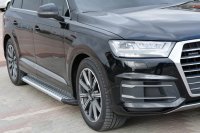 Running Boards suitable for Audi Q7 from 2015 Olympus chrome with T&Uuml;V