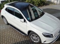 Running Boards suitable for Mercedes-Benz GLA from 2013 Ares chrome with T&Uuml;V