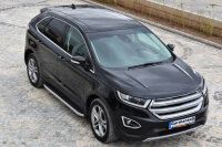 Running Boards suitable for Ford Edge from 2017 Hitit chrome with T&Uuml;V