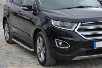 Running Boards suitable for Ford Edge from 2017 Ares chrome with T&Uuml;V