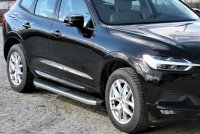 Running Boards suitable for Volvo XC60 from 2017 Ares chrome with T&Uuml;V
