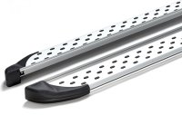 Running Boards suitable for VW Caddy from 2003 Olympus chrome with T&Uuml;V