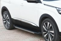 Running Boards suitable for Peugeot 3008 from 2016 Olympus black with T&Uuml;V