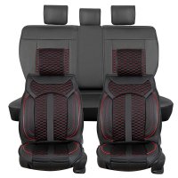 Seat covers for Ford Kuga from 2008 bis Heute in black red model Bangkok