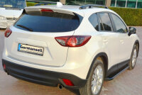 Running Boards suitable for Mazda CX5 2011-2016 Olympus black with T&Uuml;V
