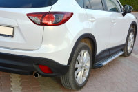 Running Boards suitable for Mazda CX5 2011-2016 Olympus chrome with T&Uuml;V