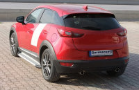 Running Boards suitable for Mazda CX3 from 2015 Olympus chrome with T&Uuml;V