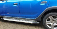 Running Boards suitable for Dacia Duster from 2010-2017 Olympus chrome with T&Uuml;V