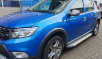 Running Boards suitable for Dacia Duster from 2010-2017 Olympus chrome with T&Uuml;V