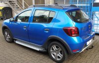 Running Boards suitable for Dacia Duster from 2010-2017 Olympus chrome with T&Uuml;V