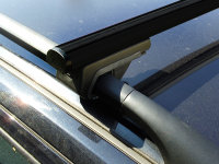 Set of 3 roof racks suitable for Mitsubishi Outlander from year of manufacture 2007-2012 black 140cm
