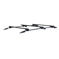 Set of 3 roof racks suitable for Peugeot Expert from 2007 Aluminum black 140 cm