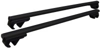 Set of 3 roof racks suitable for Kia Sportage from 2004 Aluminum black 120 cm