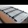 Set of 3 roof racks suitable for Kia Sportage from 2004 black 120 cm