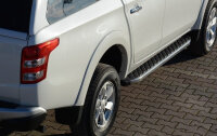 Trittbretter passend f&uuml;r Fiat Fullback ab Bj. 2016 Hitit Chrom mit T&Uuml;V
