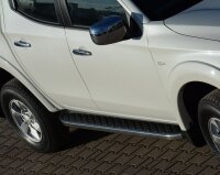 Trittbretter passend f&uuml;r Fiat Fullback ab Bj. 2016 Hitit Chrom mit T&Uuml;V