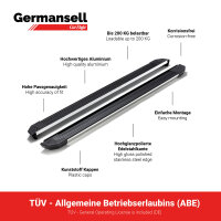Running Boards suitable for Citroen Jumpy Spacetourer M from 2016 Truva with T&Uuml;V