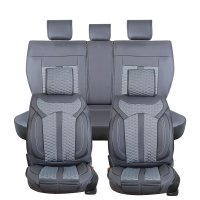Seat covers for KIA Niro from 2016 in dark grey model Bangkok