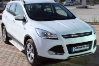 Running Boards suitable for Ford Kuga from 2013-2016 Olympus chrome with T&Uuml;V