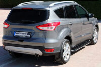 Trittbretter passend f&uuml;r Ford Kuga ab 2013-2016 Olympus Schwarz mit T&Uuml;V