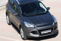 Trittbretter passend f&uuml;r Ford Kuga ab 2013-2016 Olympus Schwarz mit T&Uuml;V