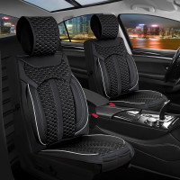 Seat covers for Land und Range Rover Evoque from 2011 in black white model Bangkok