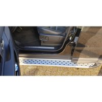 Running Boards suitable for Hyundai Santa Fe 2012-2018 Olympus chrome with T&Uuml;V