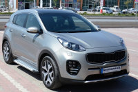 Running Boards suitable for Kia Sportage 4 from 2015 Olympus chrome with T&Uuml;V